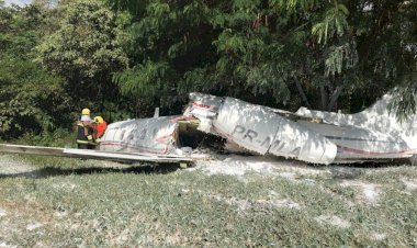 Aeronave sofre acidente no Aeroporto da Pampulha em Belo Horizonte