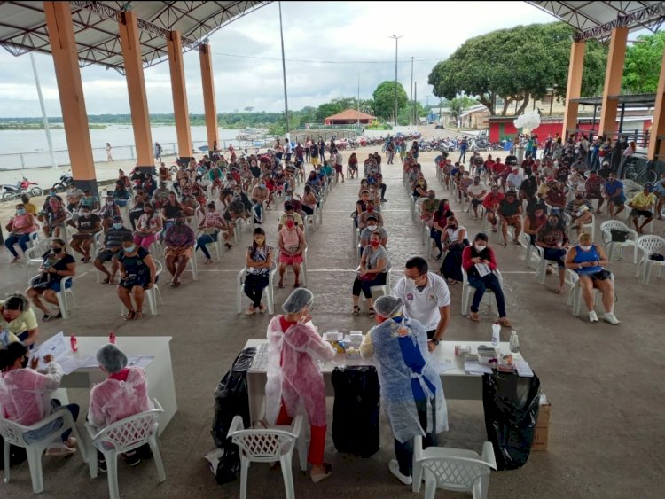 COVID-19,  município de Carauari testa em massa profissionais da Educação