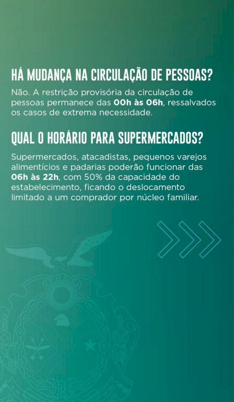 Governador anuncia mudanças no Decreto