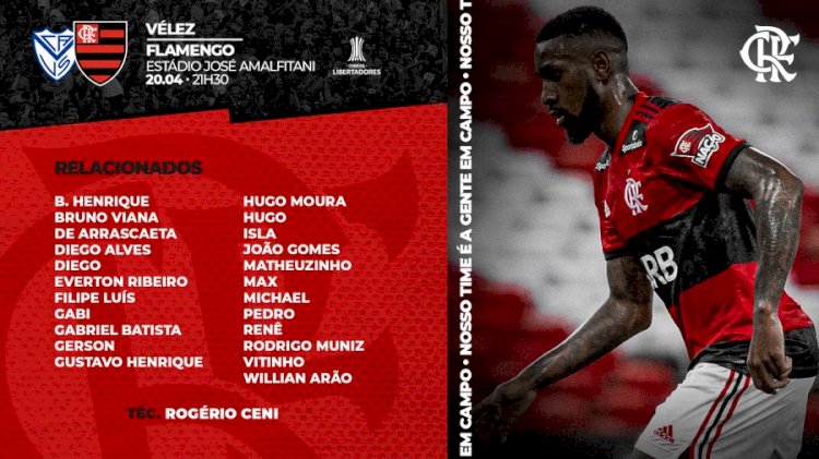 Flamengo Divulga lista de convocados para Libertadores