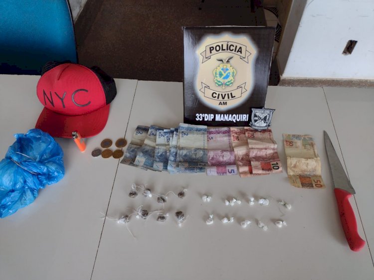 PC-AM prende homem em flagrante com drogas e dinheiro em Manaquiri