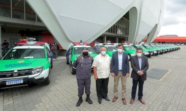 Governador Wilson Lima entrega viaturas, armamentos e equipamentos para a segurança pública