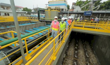 Governador Wilson Lima vistoria obra da maior Estação de Tratamento de Esgoto do Norte, no bairro Educandos