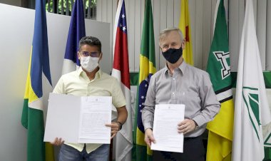 David Almeida assina, junto à Suframa, novo termo para finalizar obras estruturais no Distrito Industrial