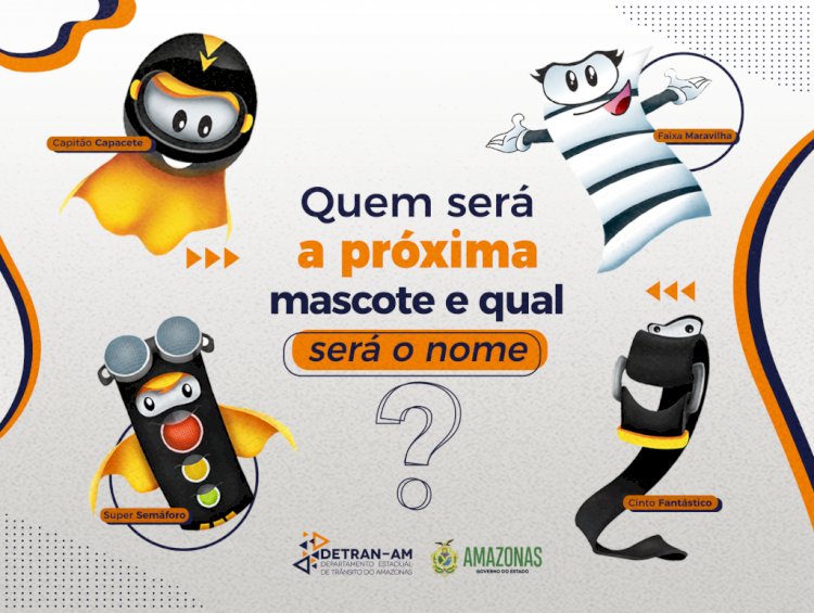 Concurso Cultural para criação da nova Mascote do Detran-AM tem inscrições abertas