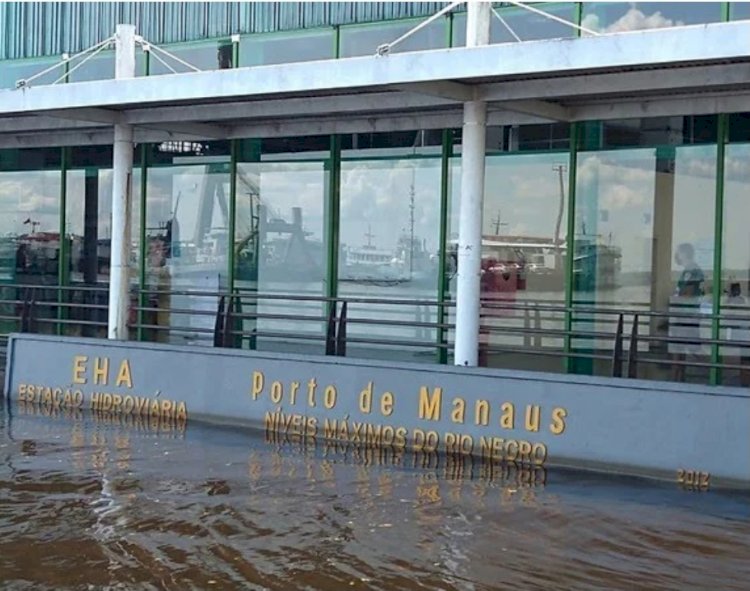 Cheia recorde: Rio Negro atinge 30 metros e ultrapassa em 3 cm a maior enchente em 119 anos