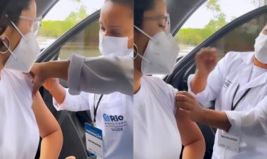 Juliette Freire é vacinada: "Chegou o meu momento "