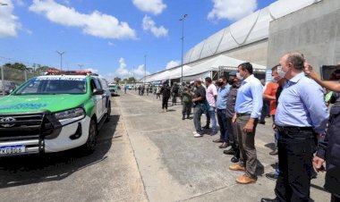 Governador Wilson Lima entrega novas viaturas para a PMAM e modernos equipamentos para uso da PC-AM