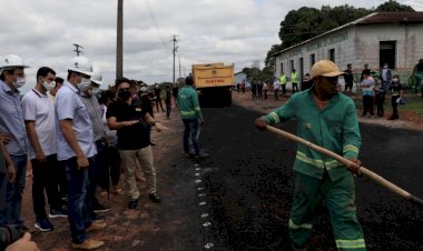 Governador Wilson Lima vistoria pavimentação de ramais em Autazes e Careiro da Castanho
