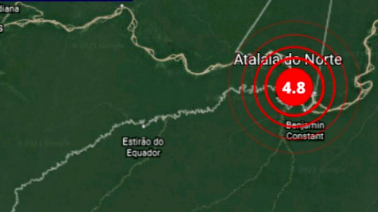Terremoto de magnitude 4.8 atinge cidades do interior do Amazonas