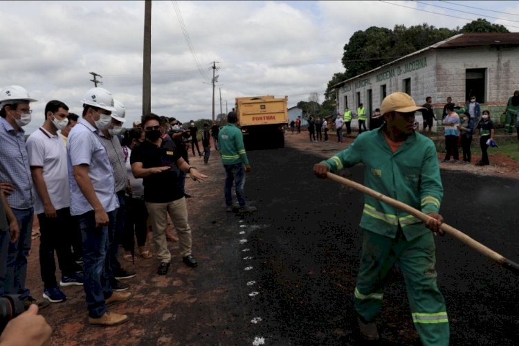 Governador Wilson Lima vistoria pavimentação de ramais em Autazes e Careiro da Castanho