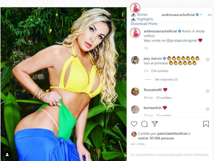 Andressa Urach anuncia volta à prostituição após separação e nega ter abortado