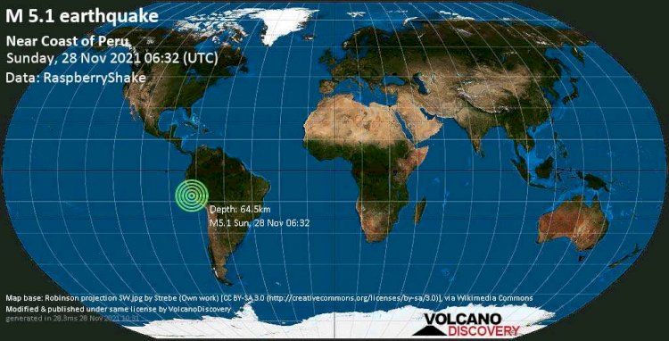 Terremoto de magnitude 7,3 atinge norte do Peru