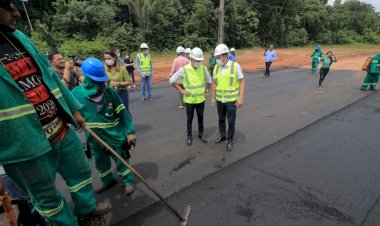 Duplicação da AM-070 será inaugurada no dia 20 de dezembro, anuncia Wilson Lima durante fiscalização a obra