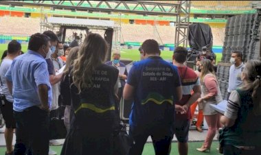 Autoridades de Saúde realizam visita técnica para conferir protocolos de evento na Arena da Amazônia