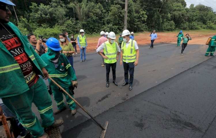 Duplicação da AM-070 será inaugurada no dia 20 de dezembro, anuncia Wilson Lima durante fiscalização a obra