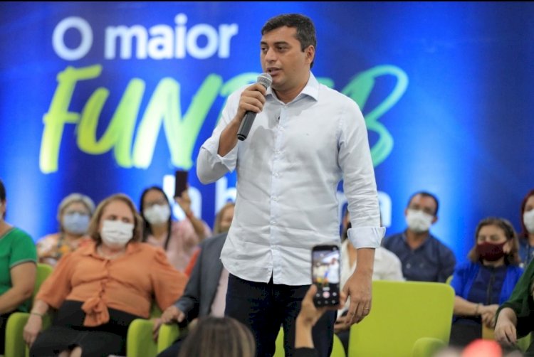 Wilson Lima anuncia maior abono Fundeb para profissionais da educação, com a injeção de R$ 482 milhões na economia