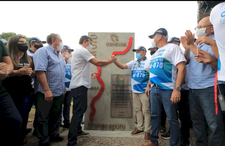 Governador Wilson Lima entrega a rodovia estadual AM-070 modernizada e duplicada