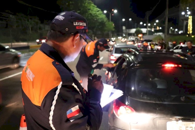 Detran-AM registra queda no número de motoristas flagrados na Lei Seca durante o réveillon