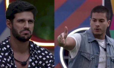 Rodrigo e Arthur discutem durante Jogo da Discórdia do BBB 22