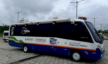 Detran recebe ‘ônibus inteligente’ da SSP-AM para auxiliar na fiscalização de trânsito