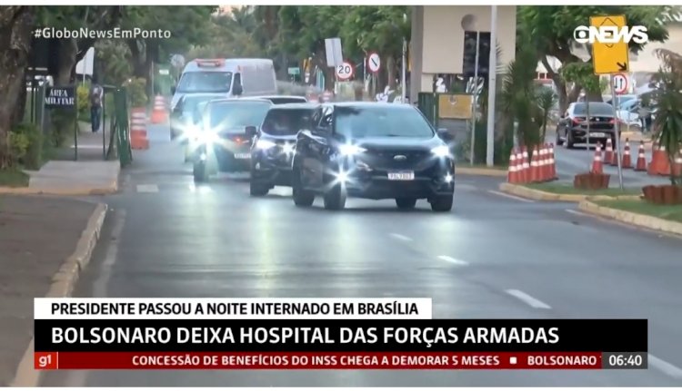Bolsonaro deixa hospital após sentir desconforto