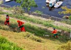 Prefeitura realiza limpeza na orla do Amarelinho