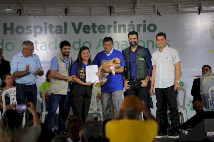 Wilson Lima assina ordem de serviço para construção do primeiro hospital público veterinário do Amazonas