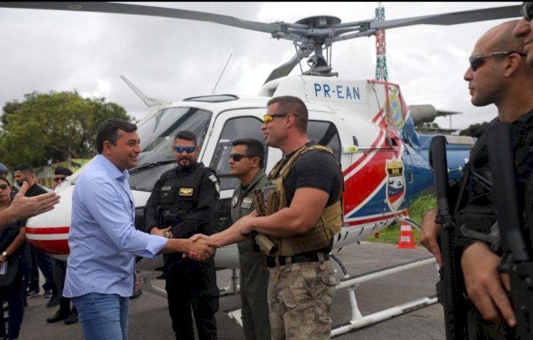 Governador Wilson Lima entrega novas armas e veículos para as forças de segurança