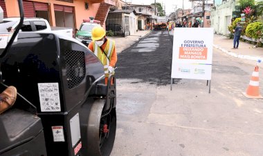 Prefeitura de Manaus e governo do Amazonas iniciam serviços de infraestrutura do programa 'Asfalta Manaus' no bairro Santo Antônio