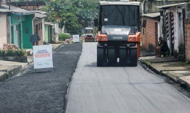 Obras do ‘Asfalta Manaus’ avançam no bairro Santa Etelvina