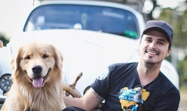 Acidente nos EUA mata influenciador Jesse Koz e golden retriever de SC que viajavam em Fusca
