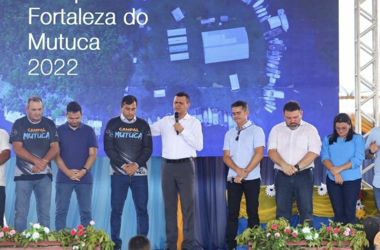 Governador Wilson Lima, Prefeito de Manaus David Almeida e de Autazes Andresson Cavalcante, participam do Evento 'Campal Fortaleza do Mutuca'  na comunidade do Novo Céu