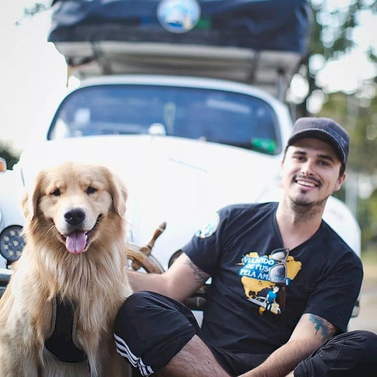 Acidente nos EUA mata influenciador Jesse Koz e golden retriever de SC que viajavam em Fusca