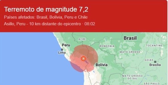 Terremoto no Peru têm reflexo em Manaus e prédio do  TJAM é evacuado por medidas de segurança.