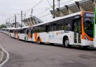 Prefeito David Almeida vistoria 14 novos ônibus que entram na frota a partir de segunda, 27/6