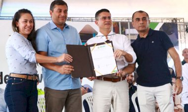 Wilson Lima e David Almeida assinam convênio para implantar novo Terminal Rodoviário de Manaus
