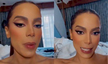 Anitta fala sobre perrengue com mala: "Fiz minha mãe trazer um pedaço de pano e chamamos uma costureira"