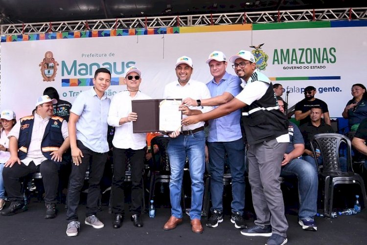 Prefeitura de Manaus e governo do Amazonas assinam ordem de serviço de R$ 3 mi para reformar feiras do bairro Compensa