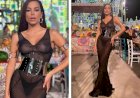 Anitta usa vestido transparente e arrasa em desfile na Itália