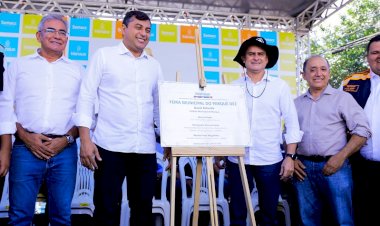 Prefeito David Almeida e governador Wilson Lima entregam revitalização da feira municipal do Parque 10