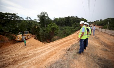 Governador Wilson Lima vistoria trabalhos de três frentes de obras de reforma e modernização da AM-010