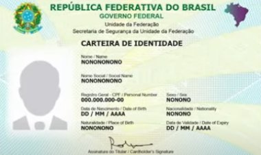 Nova carteira de identidade começará a ser emitida na semana que vem