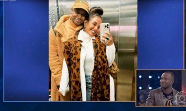 No 'Domingão', Thiaguinho ganha declaração de Carol Peixinho: 'A gente se agradece todos os dias'