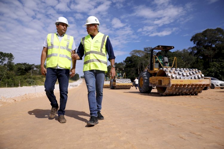 Governador Wilson Lima vistoria obras do Anel Viário Leste que dará mais fluidez ao trânsito de Manaus