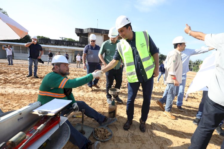 Governador Wilson Lima vistoria construção do parque multiuso onde será realizada a Expoagro a partir de 2023