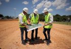 Wilson Lima vistoria construção do Anel Viário Sul, que avança para 75? obra concluída