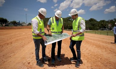 Wilson Lima vistoria construção do Anel Viário Sul, que avança para 75? obra concluída