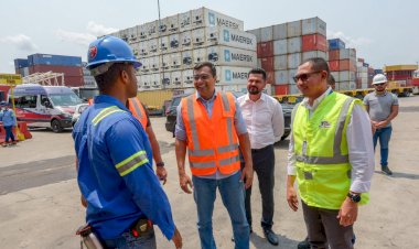Em visita ao Porto Chibatão, Governador Wilson Lima afirma que Anéis Viários Sul e Leste vão desafogar transporte de cargas na capital