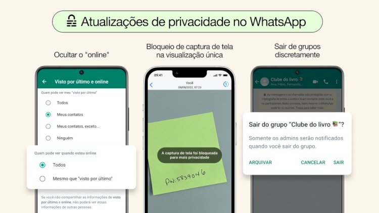 Esconder o 'online', saída silenciosa dos grupos e mais: veja as últimas atualizações do Whatsapp